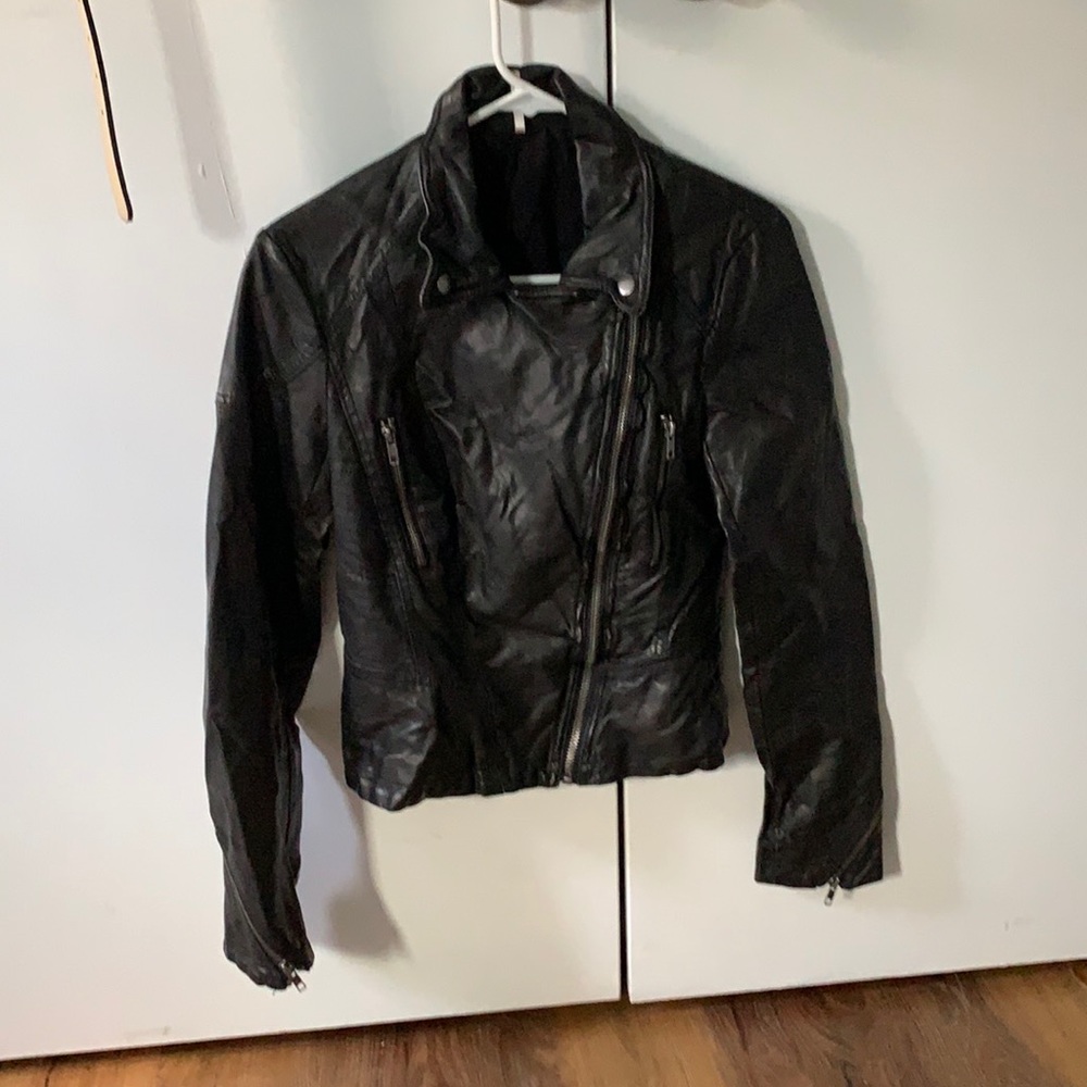 Free people leather jacket
